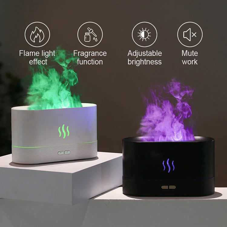 Aroma Diffuser & Air Humidifier With LED Ultrasonic Cool Mist