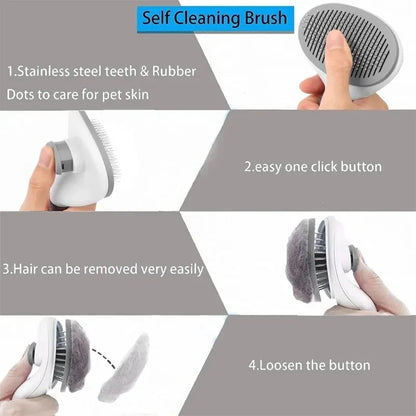 Furfriend Self-cleaning Pet Hair Remove Comb