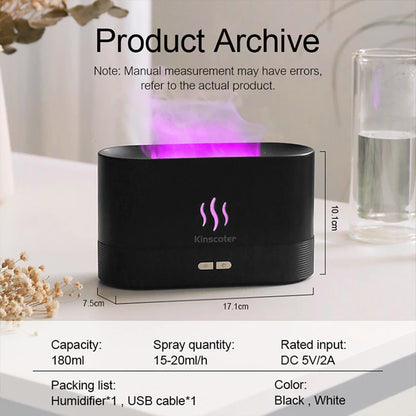 Aroma Diffuser & Air Humidifier With LED Ultrasonic Cool Mist