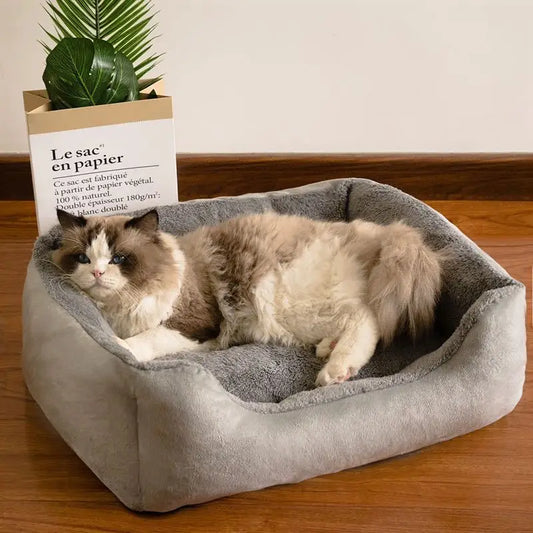 NapNest: Plush Cat House & Relaxing Pet Sofa